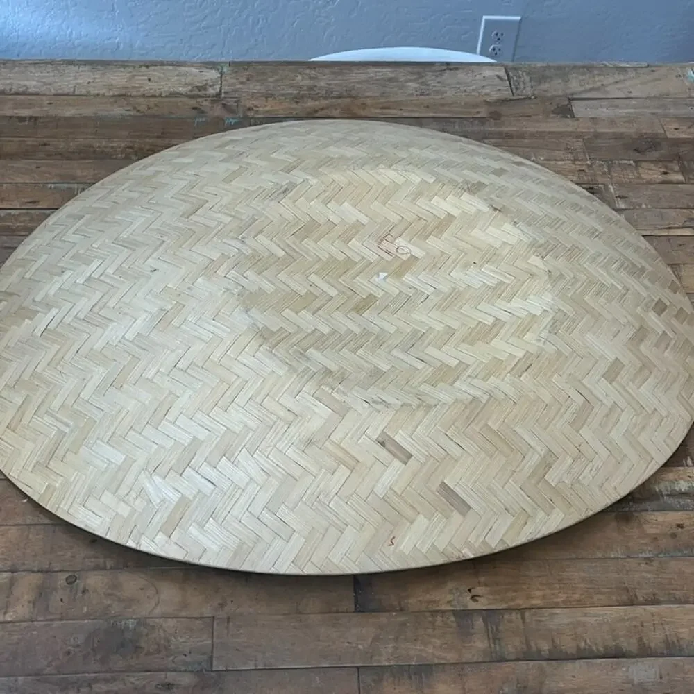 00's IKEA Sweden Bamboo XXL Tray Design by Nicolas Cortolezzi Modern Geometric